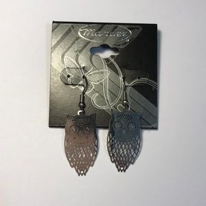 Owl Silver Brand New Earrings by Mandee
